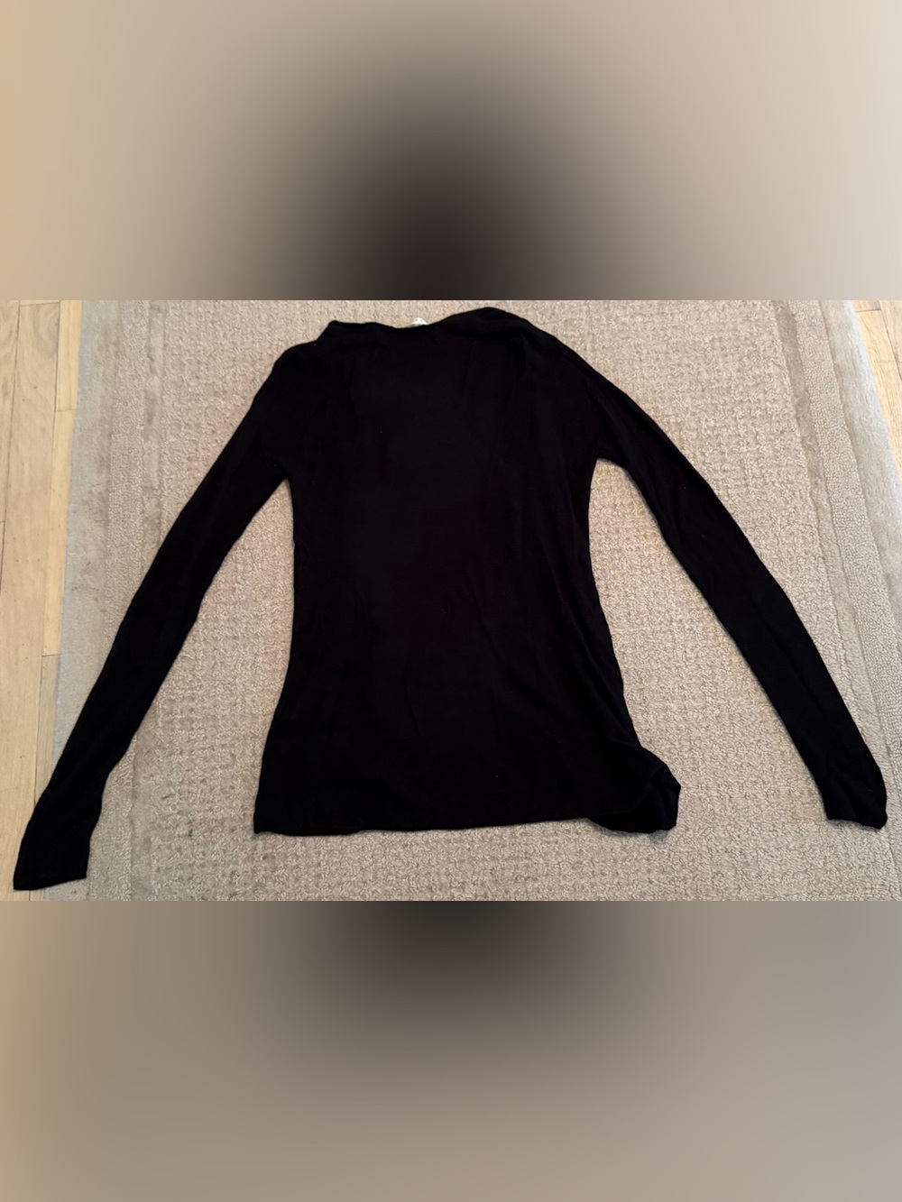 Cyrus Black Open Front Cardigan Sweater Women’s Medium M Long Sleeve Lightweight - Picture 6 of 6